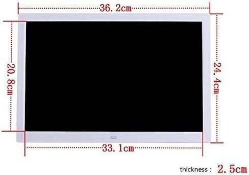 إطار صور رقمي LCD رفيع للغاية مقاس 15 بوصة - شاشة عريضة عالية الوضوح، متعددة الوظائف، تدعم تشغيل ملفات MP3 والفيديو، دقة 1280 × 800 in Saudi Arabia