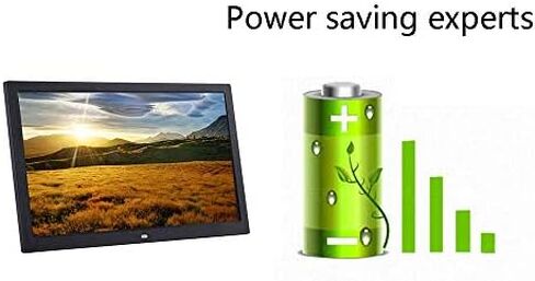 إطار صور رقمي LCD رفيع للغاية مقاس 15 بوصة - شاشة عريضة عالية الوضوح، متعددة الوظائف، تدعم تشغيل ملفات MP3 والفيديو، دقة 1280 × 800 in Saudi Arabia