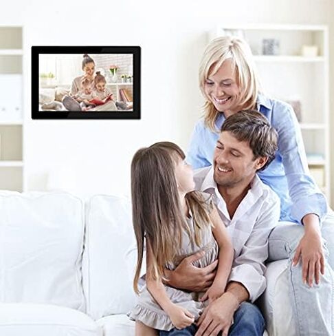 إطار صور رقمي WiFi، شاشة لمس IPS HD مقاس 10.1 بوصة، تخزين 16 جيجابايت، دوران تلقائي، مشاركة الصور عبر التطبيق/البريد الإلكتروني/السحابة، مزود بفتحات USB وبطاقة SD، ووظائف التقويم/ساعة المنبه. in Saudi Arabia