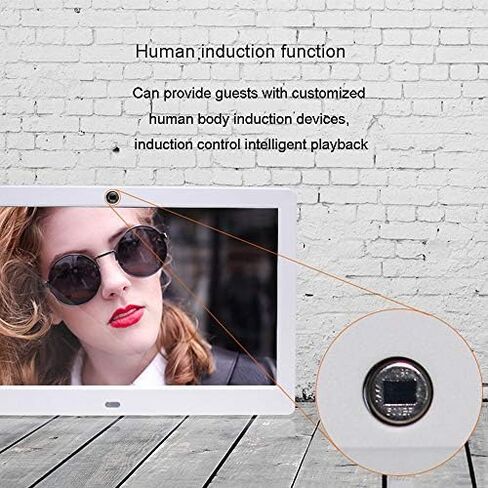 15-inch HD Digital Photo Frame, 1280x800 Resolution - Smart Video Advertising Machine with Clock, Calendar, Photo and Video Playback Functions. in Saudi Arabia