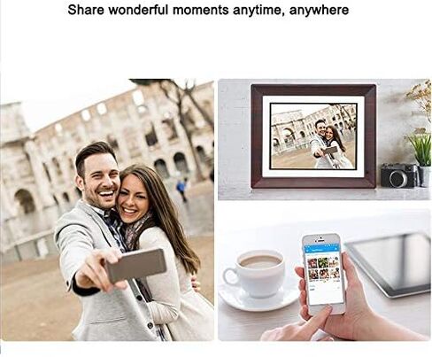 9-inch WiFi Digital Photo Frame, high-Definition IPS Display (1280x800), 16GB Storage, Photo/Video/Music Player, Wall-mountable. in Saudi Arabia