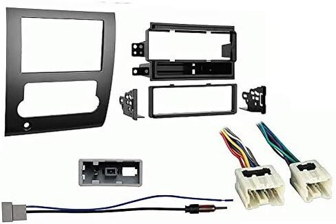 Harmony Audio HA-707550 Compatible with Nissan Titan 2008-2012 Aftermarket Radio Harness Adapter, Metra 99-7424 Single/Double DIN Installation Kit and HA-40NI12 Aftermarket Antenna Adapter in Saudi Arabia