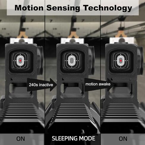 منظار منقطة باللون الأحمر/الخضراء لبصمة ACRO - Motion Awake - منظار منعكس باعث مغلق بـ 3 MOA - مع لوحات محول لبصمة RMR وGlock MOS وقضبان Picatinny in Kuwait