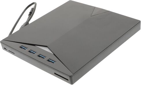 محرك أقراص DVD خارجي كاتب USB من النوع C محرك أقراص ضوئي محمول مع وسادة منزلقة متعددة الوظائف ناسخ أقراص DVD CD متوافق مع سطح المكتب المحمول لتشغيل الفيديو وتثبيت النظام in Kuwait