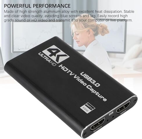 4K HDMI Video Capture Card, 1080P 60FPS, HDMI to USB 3.0 Capture Card for Switch, for Steam Deck, for ROG AllyDVD, DSLR, HDTV, Camera, Network Camera, Laptop in Saudi Arabia