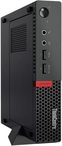 كمبيوتر مكتبي صغير Lenovo ThinkCentre M710q، Core i5-6500T 2.5 جيجا هرتز، 8 جيجا رام، 256 جيجا SSD، لوحة مفاتيح وماوس، واي فاي، بلوتوث، Windows 11 Pro (متجدد) in Saudi Arabia
