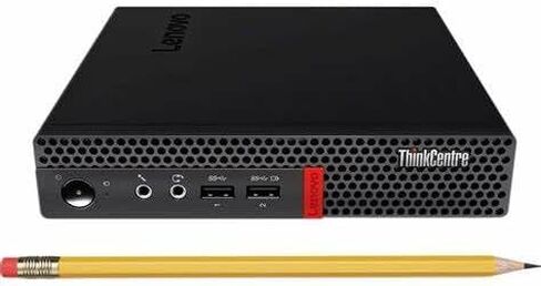 كمبيوتر مكتبي صغير Lenovo ThinkCentre M710q، Core i5-6500T 2.5 جيجا هرتز، 8 جيجا رام، 256 جيجا SSD، لوحة مفاتيح وماوس، واي فاي، بلوتوث، Windows 11 Pro (متجدد) in Saudi Arabia