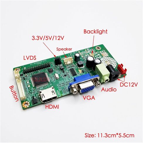 متوافق مع سامسونج، 1366x768 40 دبابيس LVDS HDMI VGA LCD عرض لوحة القيادة عدة LTN140AT07 LTN141AT03 T-CON لوحة المنطق، لوحة تحكم in Kuwait