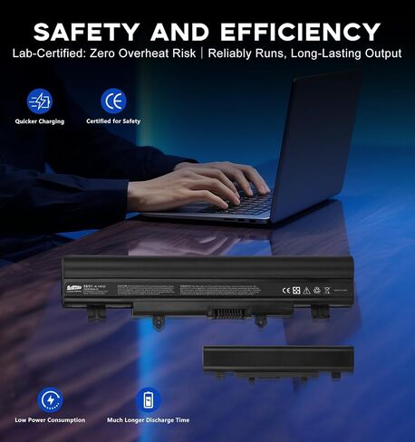 بطارية بديلة AL14A32 لسلسلة Acer Aspire E1/E5/E14/E15 Aspire V3/V5 Aspire Extensa 2509 EX2509 Travelmate P246/P256/P276، متوافقة مع أرقام الأجزاء 31CR17/65-2 KT00603008، 6 خلايا in Kuwait