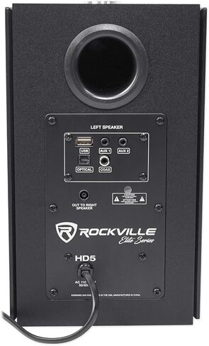 Rockville (2) HD5B 5" 150w RMS Powered Bluetooth Bookshelf Home Theater Speakers in Saudi Arabia