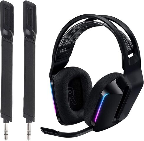 استبدال ميكروفون Ciciglow، ذراع الميكروفون يناسب سماعة الألعاب اللاسلكية G733 Lightspeed، سماعة الألعاب المانعة للضوضاء، ميكروفون قابل للفصل 3.5 ملم، قطعتان in Kuwait