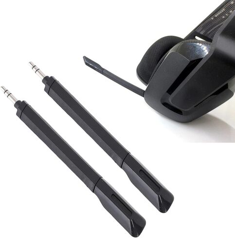 استبدال ميكروفون Ciciglow، ذراع الميكروفون يناسب سماعة الألعاب اللاسلكية G733 Lightspeed، سماعة الألعاب المانعة للضوضاء، ميكروفون قابل للفصل 3.5 ملم، قطعتان in Kuwait