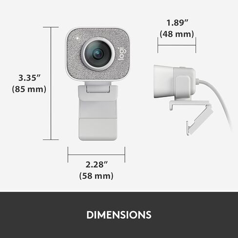 Logitech StreamCam Premium for Creators Webcam - White Bundle Including: Screen Cleaning Kit, Cleaning Kit in Saudi Arabia