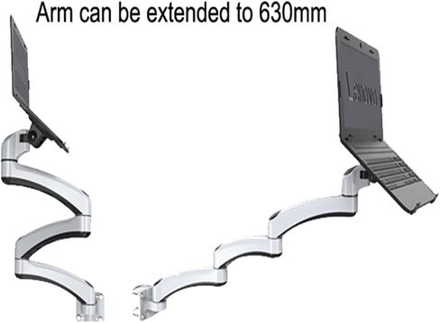 Ultra Long Arm Aluminum Alloy Full Motion Wall Mount Laptop Holder Bed Pole Mount Laptop Stand Arm Monitor Holder in Saudi Arabia
