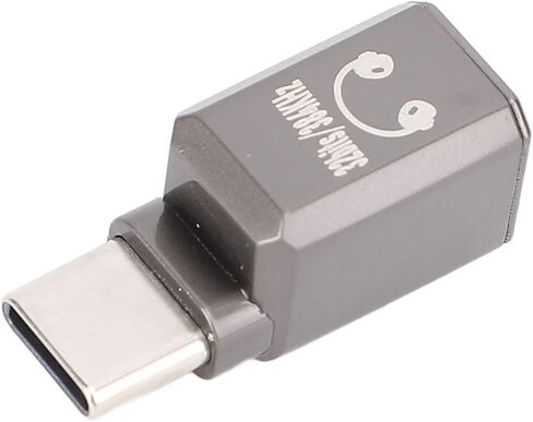 سماعات رأس Aramox USB C مقاس 3.5 مم 32 بت 384 كيلو هرتز مع مقبس صوت لـ 16 Pro 16 Plus، مادة الزنك (أسود فضي) in Saudi Arabia