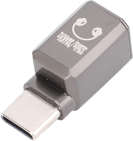 سماعات رأس Aramox USB C مقاس 3.5 مم 32 بت 384 كيلو هرتز مع مقبس صوت لـ 16 Pro 16 Plus، مادة الزنك (أسود فضي) in Saudi Arabia