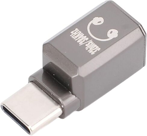 سماعات رأس Aramox USB C مقاس 3.5 مم 32 بت 384 كيلو هرتز مع مقبس صوت لـ 16 Pro 16 Plus، مادة الزنك (أسود فضي) in Saudi Arabia