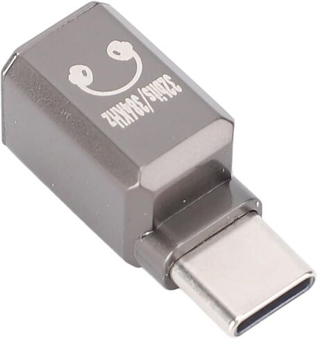 سماعات رأس Aramox USB C مقاس 3.5 مم 32 بت 384 كيلو هرتز مع مقبس صوت لـ 16 Pro 16 Plus، مادة الزنك (أسود فضي) in Saudi Arabia