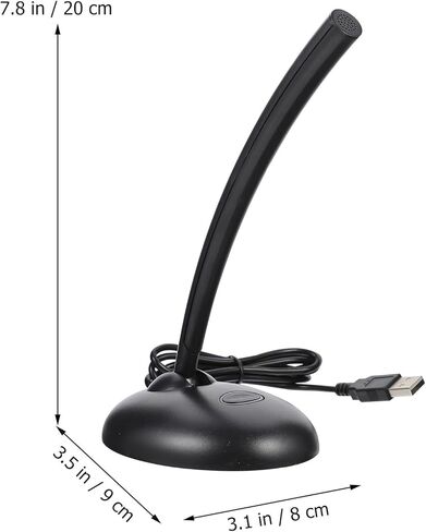 ميكروفون سطح المكتب NOLITOY USB مع قاعدة للكمبيوتر والكمبيوتر المحمول ميكروفون مكثف عالي الحساسية للبث المباشر لمؤتمر الدردشة الصوتية للألعاب والتسجيل في المكتب المنزلي in Kuwait