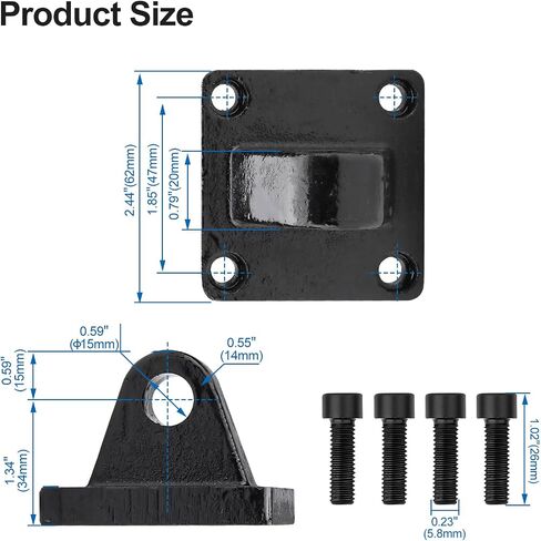 Baomain Foot Flange CA-32 for Foot mounting Work with Pneumatic Standard Cylinder SC 32 in Kuwait