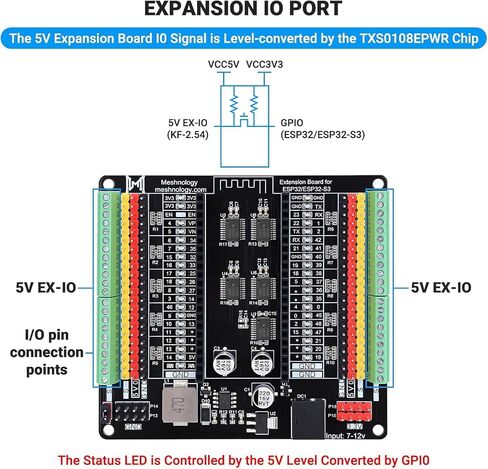ESP32 ESP32-S3 Development Board + N40 Breakout Board for ESP32 / ESP32-S3 WROVER WROOM DevKitC/NodeMCU Expansion Board N16R8 Development Board with Dual-Mode Wi-Fi and Bluetooth ESP32 Kit in Saudi Arabia
