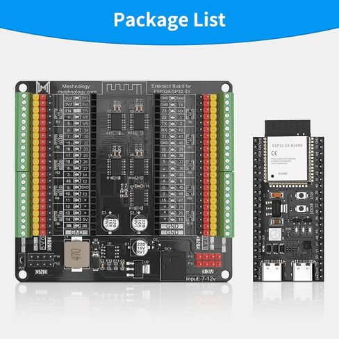 ESP32 ESP32-S3 Development Board + N40 Breakout Board for ESP32 / ESP32-S3 WROVER WROOM DevKitC/NodeMCU Expansion Board N16R8 Development Board with Dual-Mode Wi-Fi and Bluetooth ESP32 Kit in Saudi Arabia