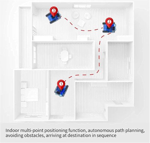 مجموعة سيارة روبوت Raspberry Pi Smart AI، سيارة خزان ROS SLAM مع ملاحة خرائط LIDAR، كاميرا عالية الدقة، مشروع برمجة شاشة تعمل باللمس 3.5 بوصة للبالغين (أسود مع Raspberry Pi) in Kuwait