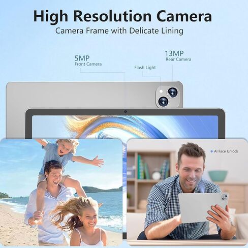 تابلت 11 بوصة يعمل بنظام Android 15 مع لوحة مفاتيح وذاكرة وصول عشوائي 20 جيجابايت وتخزين 128 جيجابايت، أحدث جهاز لوحي خلوي لعام 2025 4G LTE T-moblie Phablet، T615 ثماني النواة 8000 مللي أمبير في الساعة، كاميرا 13 ميجابكسل + 5 ميجابكسل، 5G واي فاي وبلوتوث  in Kuwait