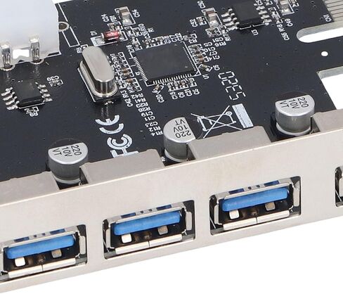 بطاقة توسيع USB 3.0 PCI Express فائقة السرعة، 4 منافذ، 5 جيجابت في الثانية، تقنية ذاتية التشغيل، محور داخلي للكمبيوتر المكتبي in Kuwait