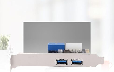 بطاقة توسيع GOWENIC PCIE إلى USB 3.0، 5 جيجابت في الثانية، توسيع 2 منافذ PCIe USB، موصل طاقة USB 3.0 4 Pin، للكمبيوتر المكتبي in Kuwait