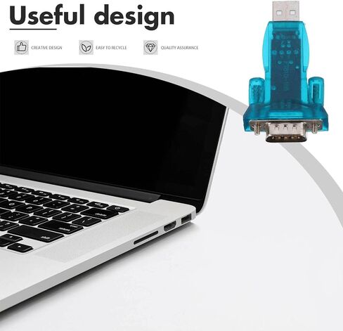 NOLITOY USB إلى كابل محول تسلسلي ذكر إلى أنثى محول نقل سريع للبيانات محول USB بلاستيكي لأجهزة الكمبيوتر والطابعات وأجهزة التوجيه المتوافقة in Kuwait