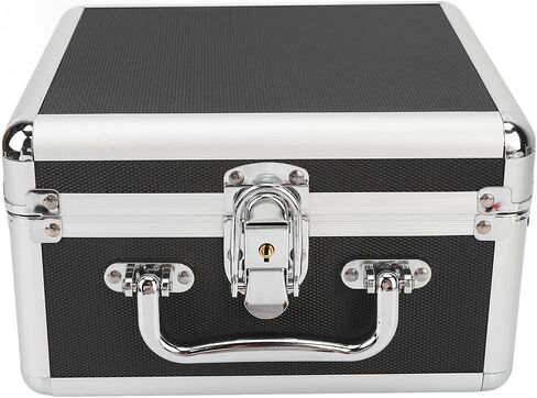 Keenso Portable 2.5in Hard Drive Storage Case Double Protection Security Lock Convenient Handle for Home Office, 20 Bays Black in Saudi Arabia