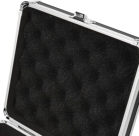 Keenso Portable 2.5in Hard Drive Storage Case Double Protection Security Lock Convenient Handle for Home Office, 20 Bays Black in Saudi Arabia