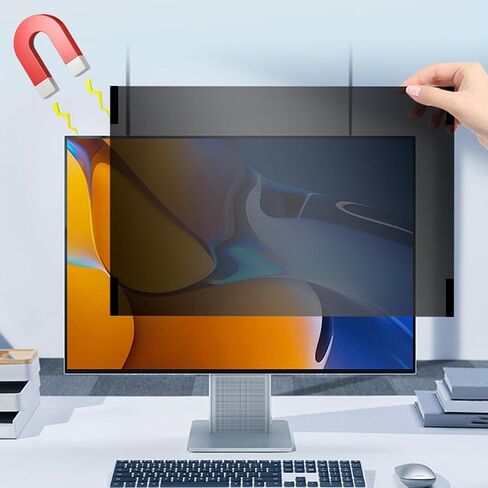 مرشح شاشة خصوصية للكمبيوتر مقاس 24 بوصة من Ciciglow، طبقة حماية مقاومة للخدش باللون الأزرق/الوهج لشاشة عريضة بنسبة عرض إلى ارتفاع 16:10، مغناطيس PET قابل للفصل (قطعة واحدة) in Kuwait