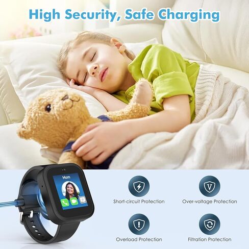 MoKo متوافق مع شاحن SyncUP Kids Watch 2، شاحن مغناطيسي مع كابل USB بطول 3.18 قدم لمزامنة ساعة الأطفال 2، قاعدة شحن من النوع A، ملحقات الساعة الذكية شحن سريع، أسود in Kuwait
