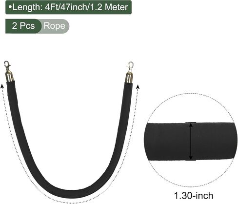 YOKIVE 2 Pcs Pink Velvet Stanchion Rope Crowd Control Barrier Rope, Manage The Crowd, Great for Hotels, Theaters, Ticket Offices (Golden, 4 Feet) in Saudi Arabia