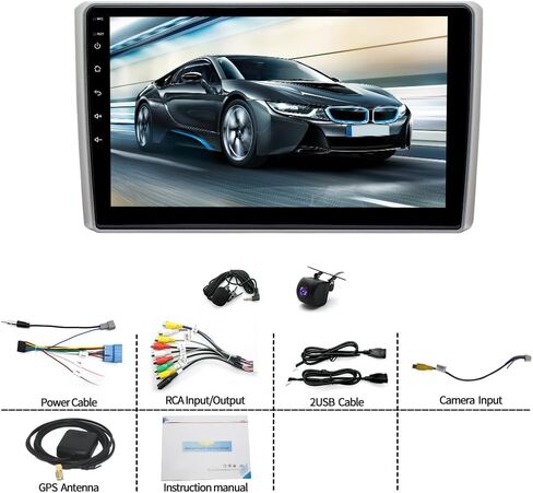 Android 15 Double Din Car Stereo ترقية راديو Honda Element 2003 2004 2005 2006، 2G+64G 10 بوصة شاشة لمس Carplay Android Auto GPS WiFi Bluetooth RDS DSP SWC Mirrorlink Mic كاميرا احتياطية in Kuwait