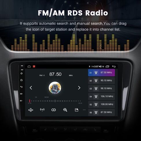 Car Radio for Volkswagen Jetta 5 2005-2010 2GB RAM 64GB ROM, Biorunn 10.1 Inch Touchscreen Stereo Head Unit Wireless Car-Play Android Auto Blue-Tooth GPS Navi WiFi FM SWC RDS Blue-Tooth WiFi in Saudi Arabia
