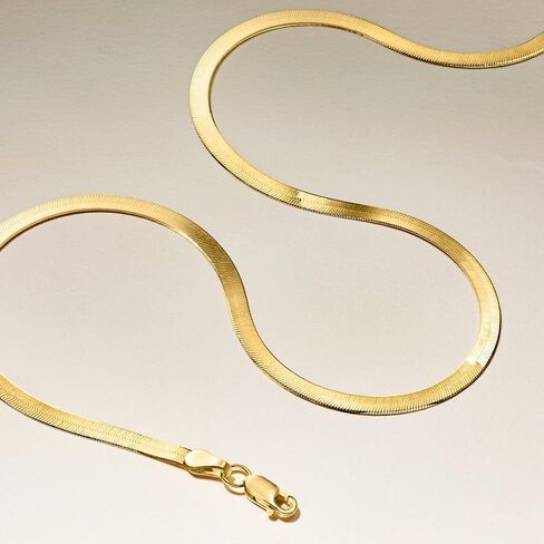 RS Pure by Ross-Simons 3mm 14kt Yellow Gold Herringbone Necklace. 18 inches in Saudi Arabia