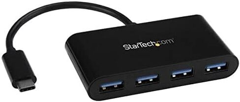 StarTech.com 4-Port USB-C Hub - Portable USB-C to 4X USB-A Hub - Bus-Powered USB 3.0 (5Gbps) Type-C Hub - USB 3.0 Port Expander (HB30C4AB) in Saudi Arabia