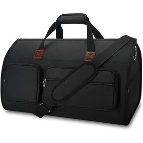 حقائب دفل الملابس للسفر، Pucuwu قابلة للحمل للرجال والنساء، تخزين جاف ورطب، حجرة للأحذية، 2 في 1 حقيبة ملابس معلقة تناسب حقائب السفر لرحلات العمل (أسود) in Kuwait