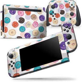 Design Skinz - Compatible with Nintendo DSi XL - Skin Decal Protective Scratch-Resistant Removable Vinyl Wrap Cover - The Colorful Donut Overlay in Kuwait