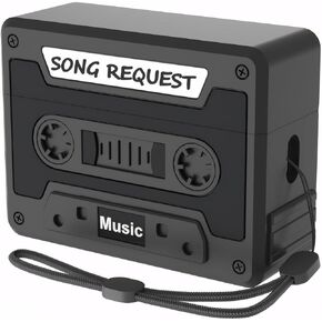 LJFLYXRI Case,Compatible with AirPods 4 (2024) (USB-C) Cassette Tape Design Soft Silicone Shock-Absorbing Protective Cover [Compatible with MagSafe] with Lanyard (Off-White, AirPods 4) in Kuwait