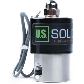 U.S. Solid 1/4inches Stainless Steel Electric Solenoid Valve 24VDC Normally Closed VITON in Saudi Arabia