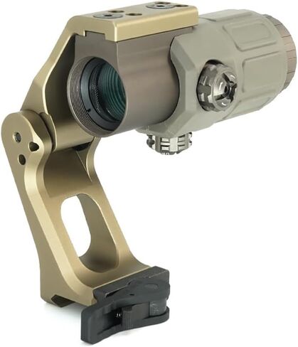 مكبر بندقية G33/G43/G45 3X/5X، رؤية ثلاثية الأبعاد، عدسة مكبرة للمرآة 3x/5X، تعديل الوجه الجانبي القابل للطي، مع مفتاح إلى الجانب حامل QD سريع الانفصال in Kuwait