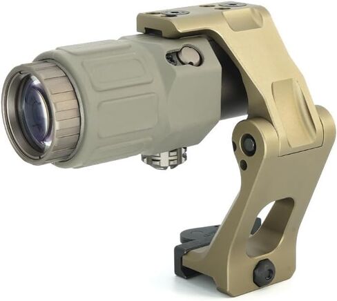 مكبر بندقية G33/G43/G45 3X/5X، رؤية ثلاثية الأبعاد، عدسة مكبرة للمرآة 3x/5X، تعديل الوجه الجانبي القابل للطي، مع مفتاح إلى الجانب حامل QD سريع الانفصال in Kuwait
