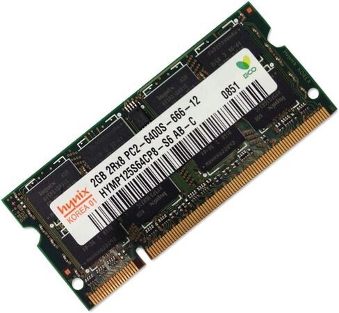 هاينكس HYMP125S64CP8-S6 2 جيجا DDR2 SODIMM 200pin PC2-6400 800 ميجا هرتز in Kuwait