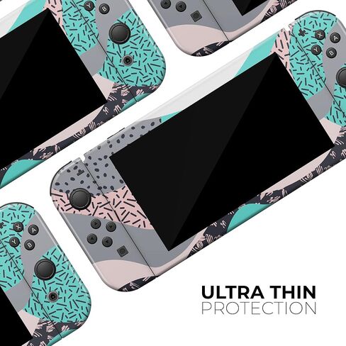 Design Skinz - Compatible with Nintendo DSi XL - Skin Decal Protective Scratch-Resistant Removable Vinyl Wrap Cover - Retro Summer Mint and Coral in Saudi Arabia