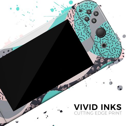 Design Skinz - Compatible with Nintendo DSi XL - Skin Decal Protective Scratch-Resistant Removable Vinyl Wrap Cover - Retro Summer Mint and Coral in Saudi Arabia
