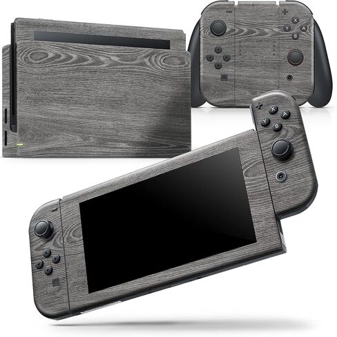 Design Skinz - Compatible with Nintendo DSi XL - Skin Decal Protective Scratch-Resistant Removable Vinyl Wrap Cover - Smooth Gray Wood V2 in Saudi Arabia